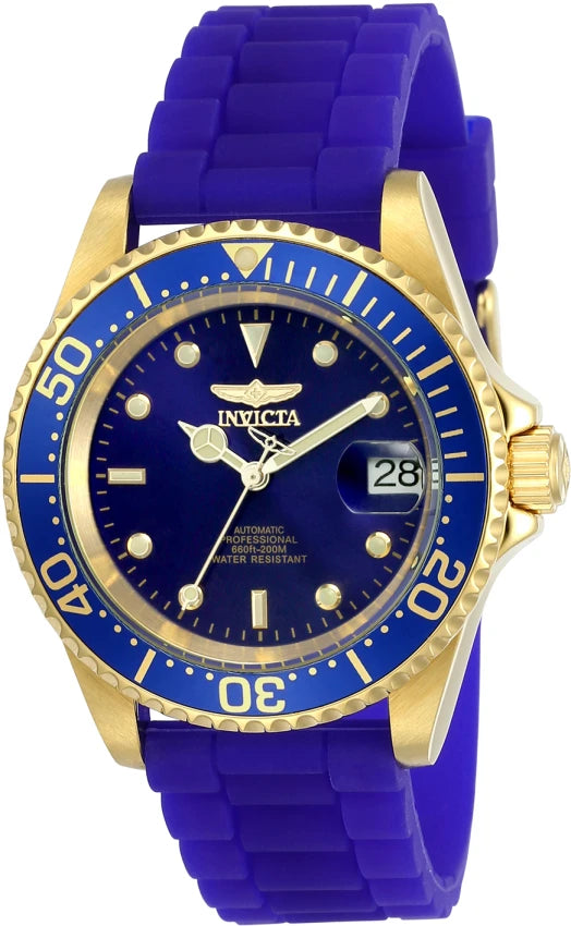 Invicta Pro Diver 23682 blue automatic watch front view
