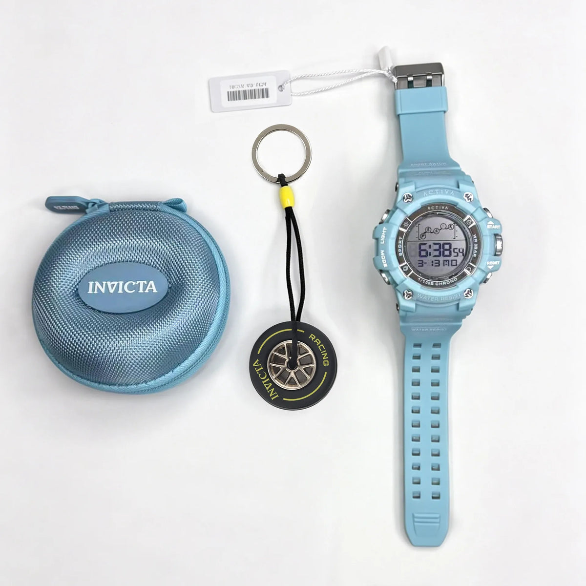 Activa Unisex 50mm ABS Light Blue Black and White Dial ACW-GA-M-101