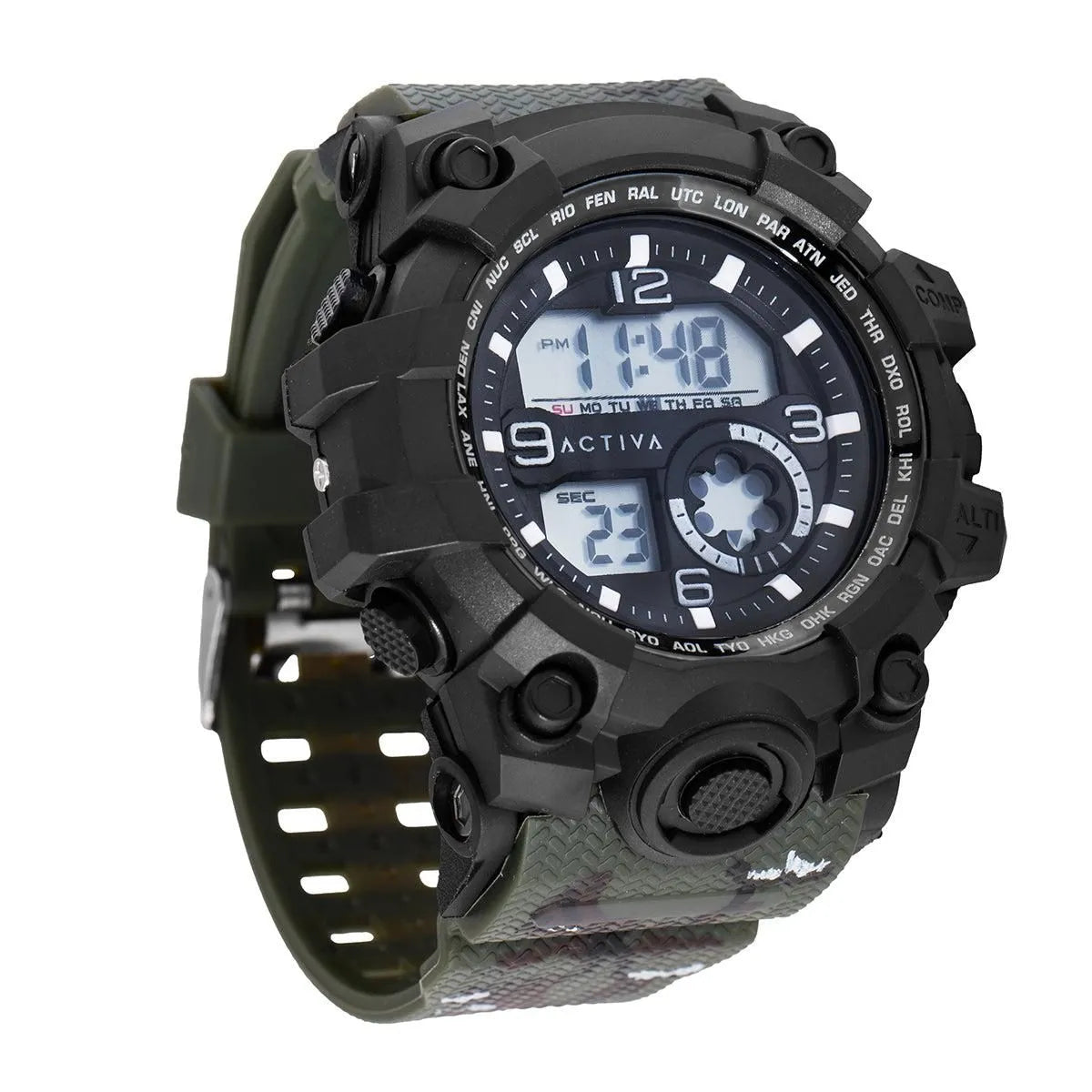 Activa Endurance X Invicta Men's Digital Watch 54.5mm Green ACW435-004