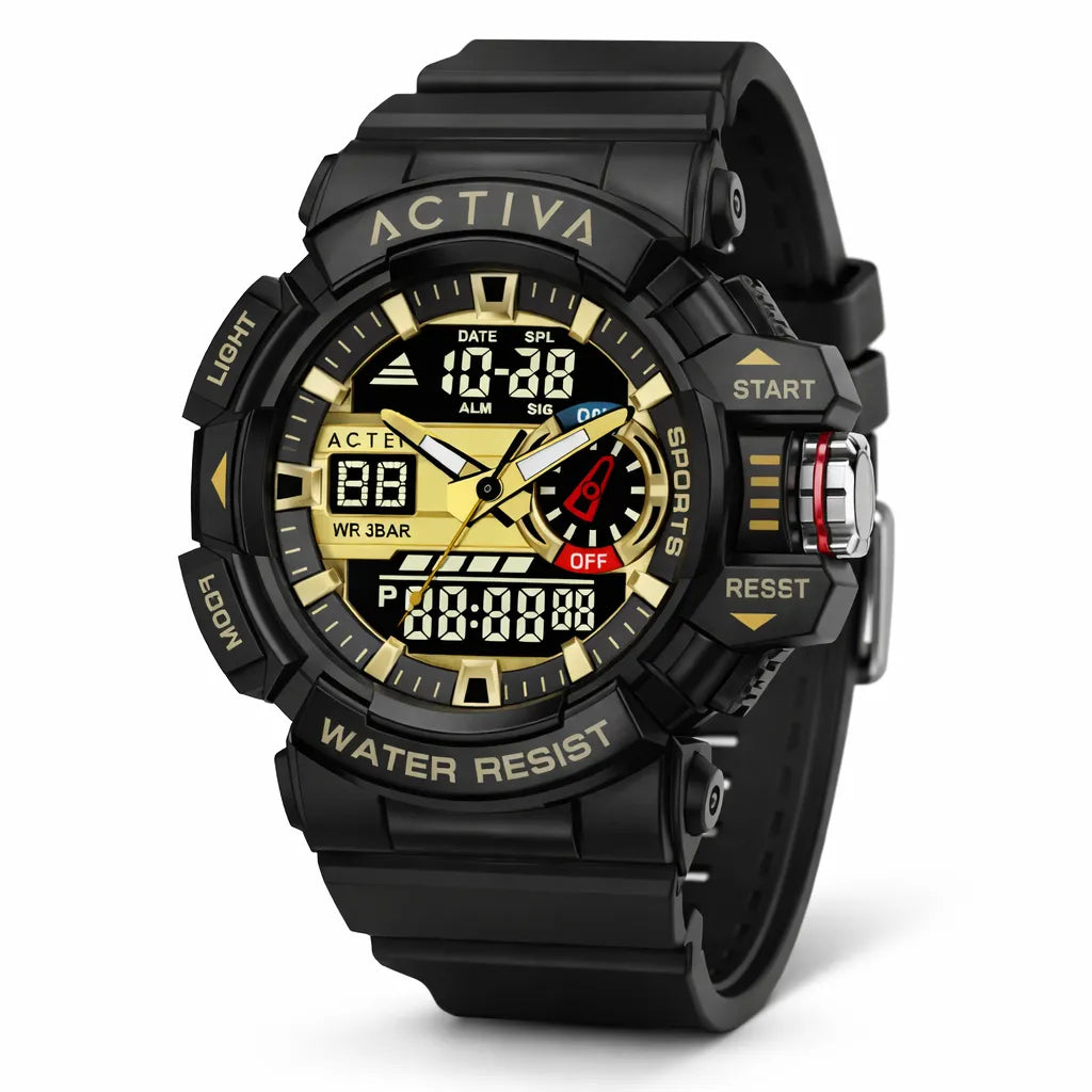 Activa Vord X Invicta Digital Men's Watch 49mm Black ACW8043-002
