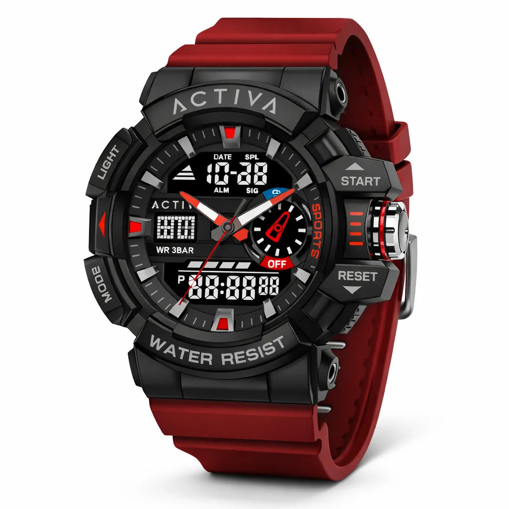 Activa Vord X Invicta Digital Men's Watch 49mm Red ACW8043-006