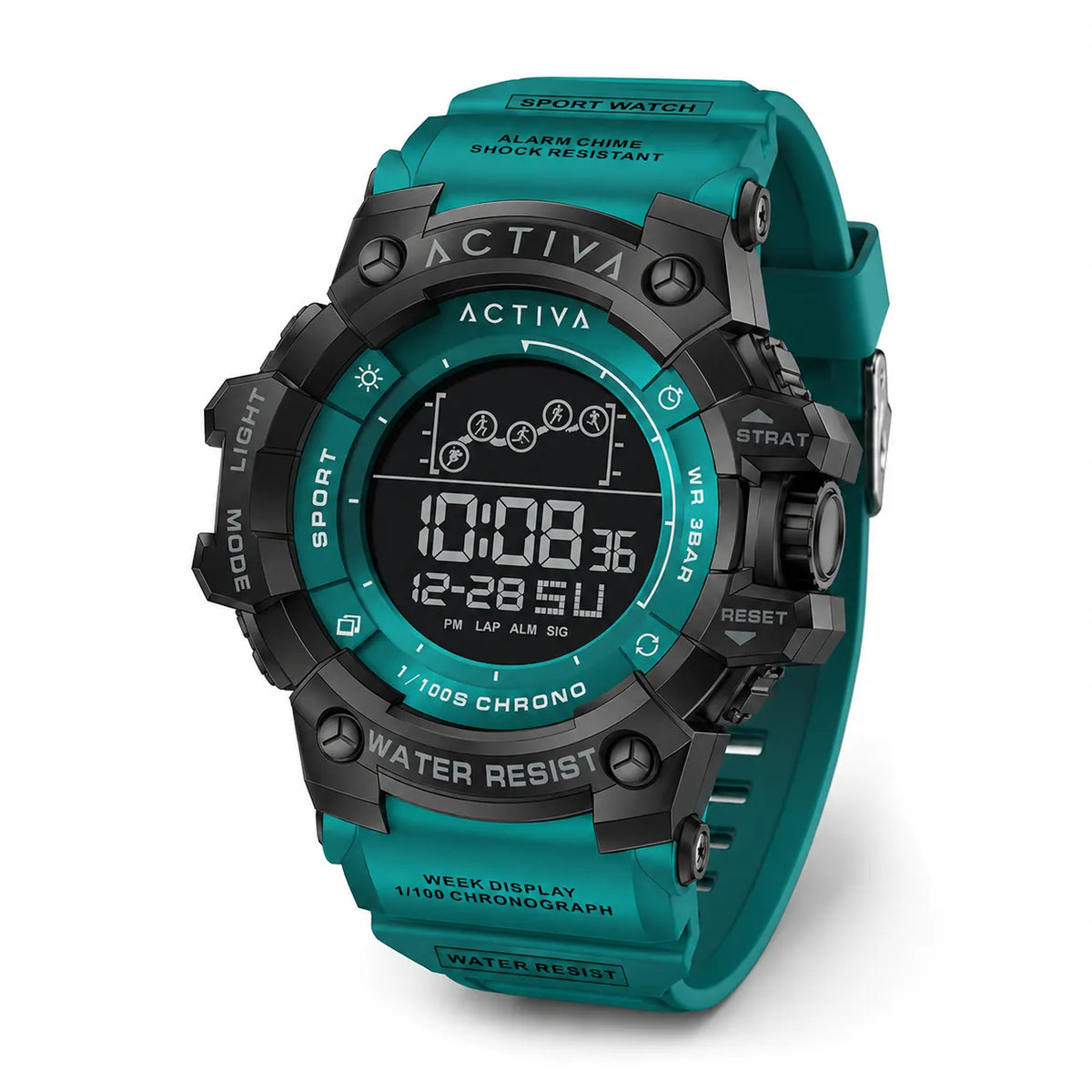 Activa X Invicta Digital Unisex Watch 50mm Green ACW8082-010