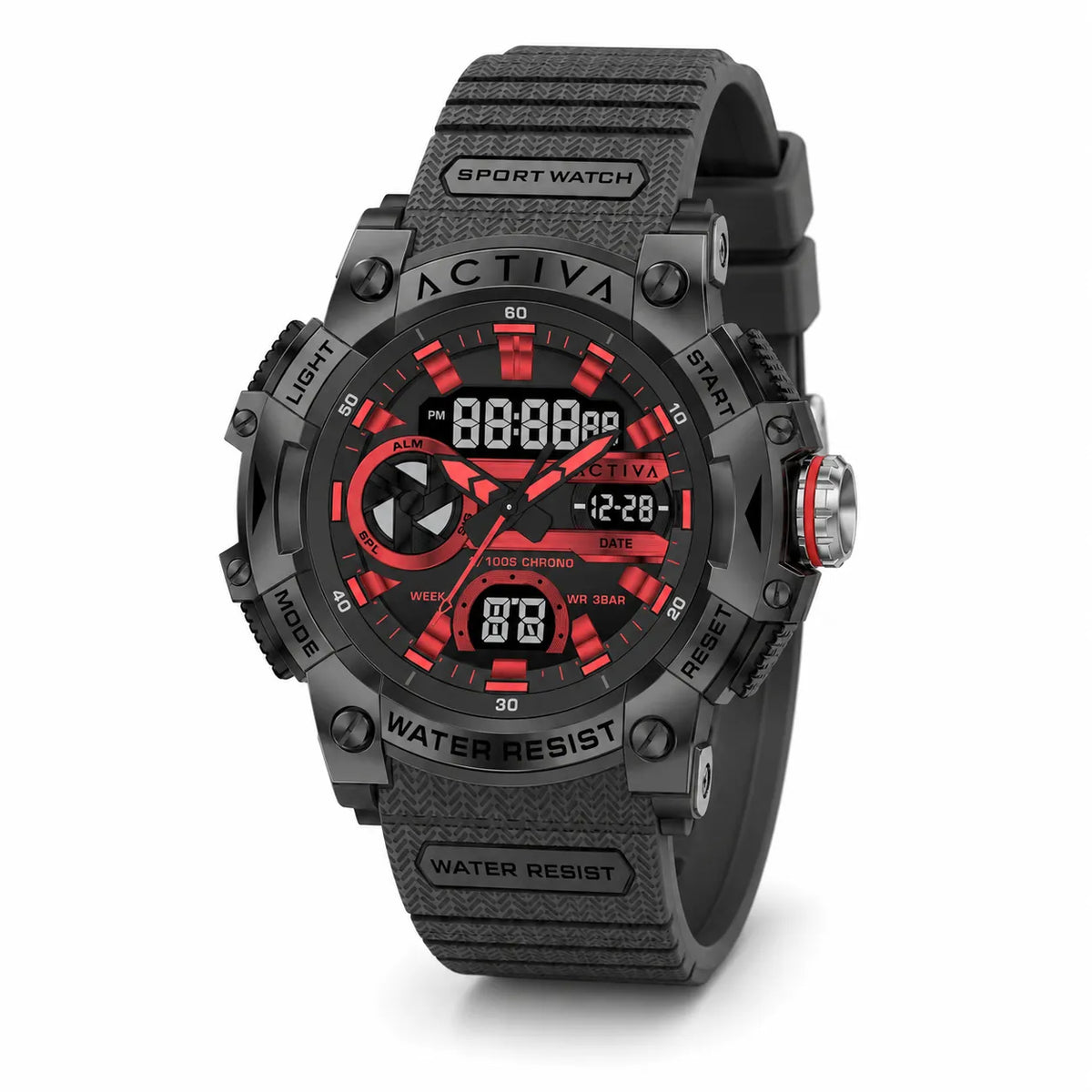 Activa Esent X Invicta Digital Men's Watch 50mm Black ACW8086-001
