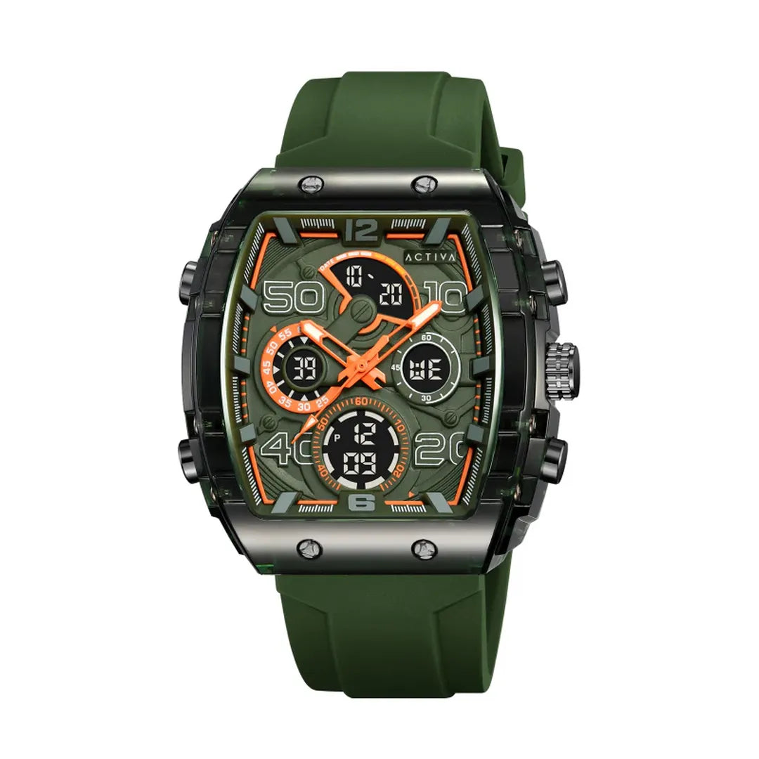 Activa X Invicta Digital Essentials Men's Watch 45mm Army Green ACW8109-004