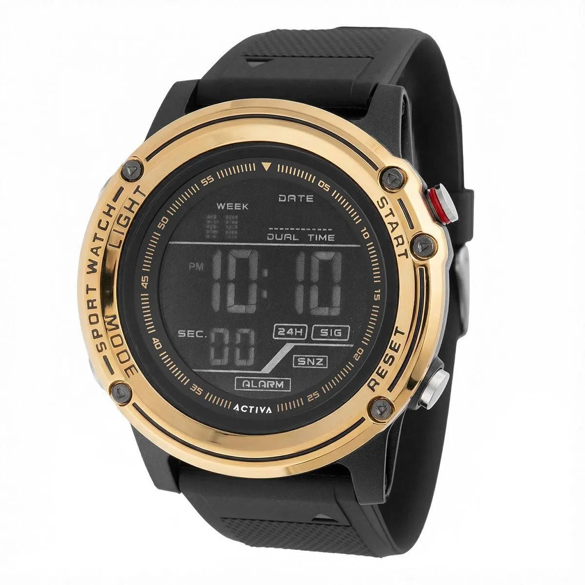 Activa Voyager of Time X Invicta Men's Digital Watch 52mm Black ACW8125-002