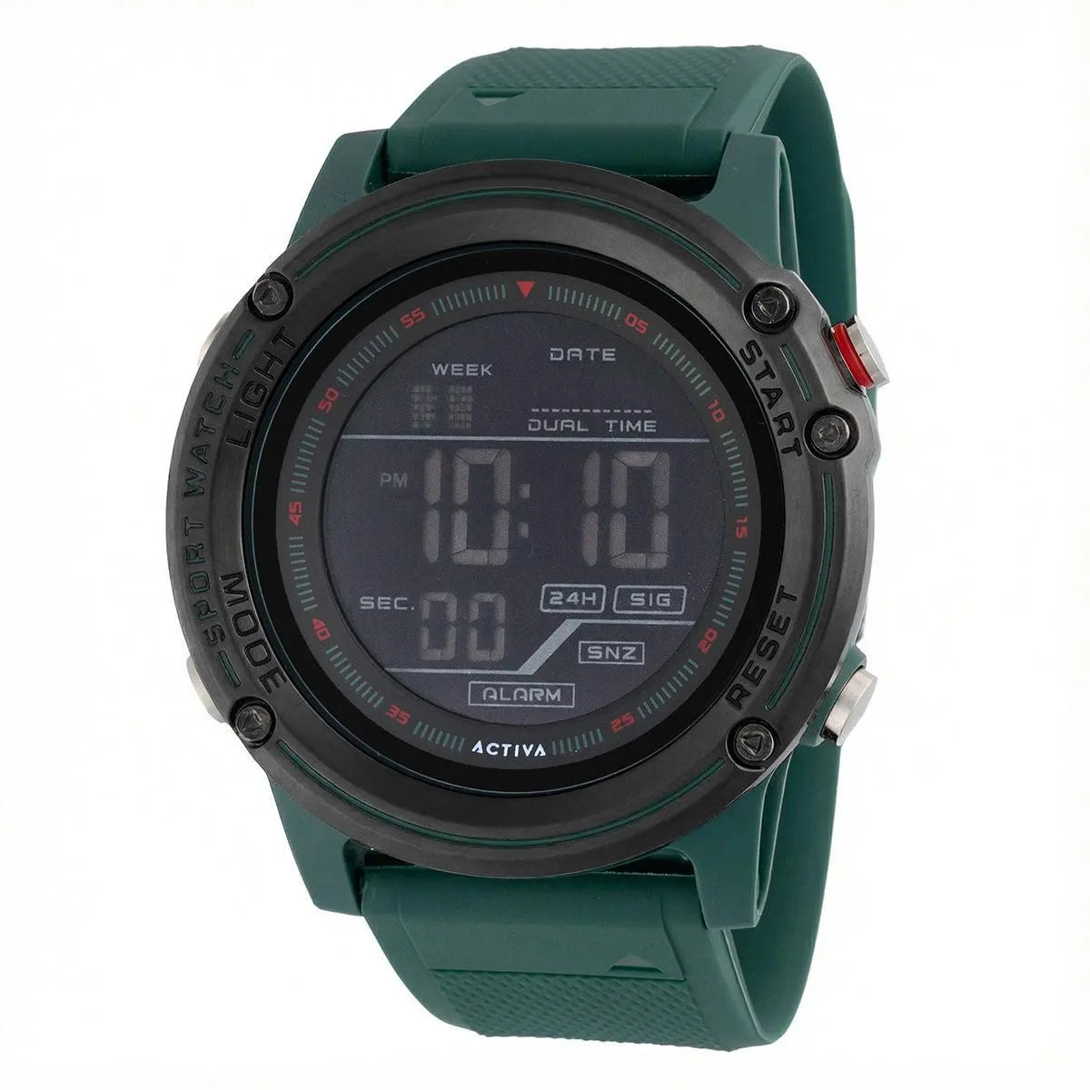 Activa Voyager of Time X Invicta Men's Digital Watch 52mm Green ACW8125-003