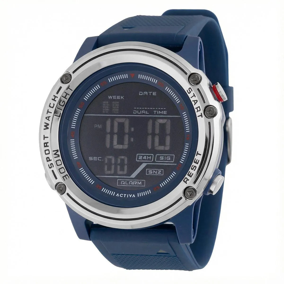 Activa Voyager of Time X Invicta Men's Digital Watch 52mm Blue ACW8125-004