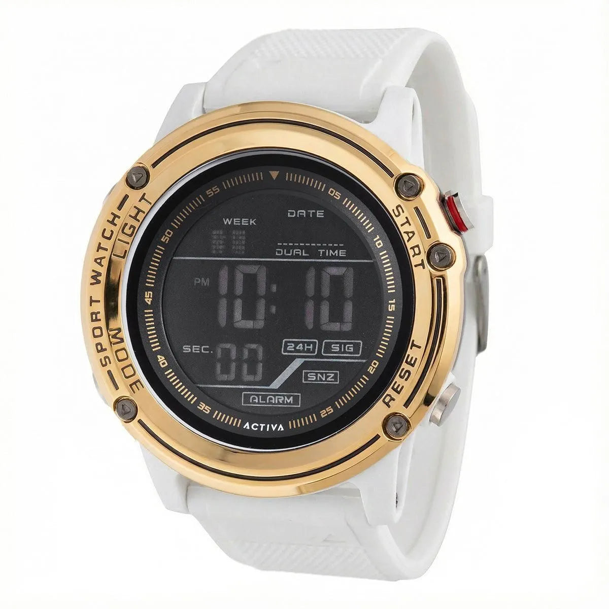 Activa Voyager of Time X Invicta Men's Digital Watch 52mm White ACW8125-007