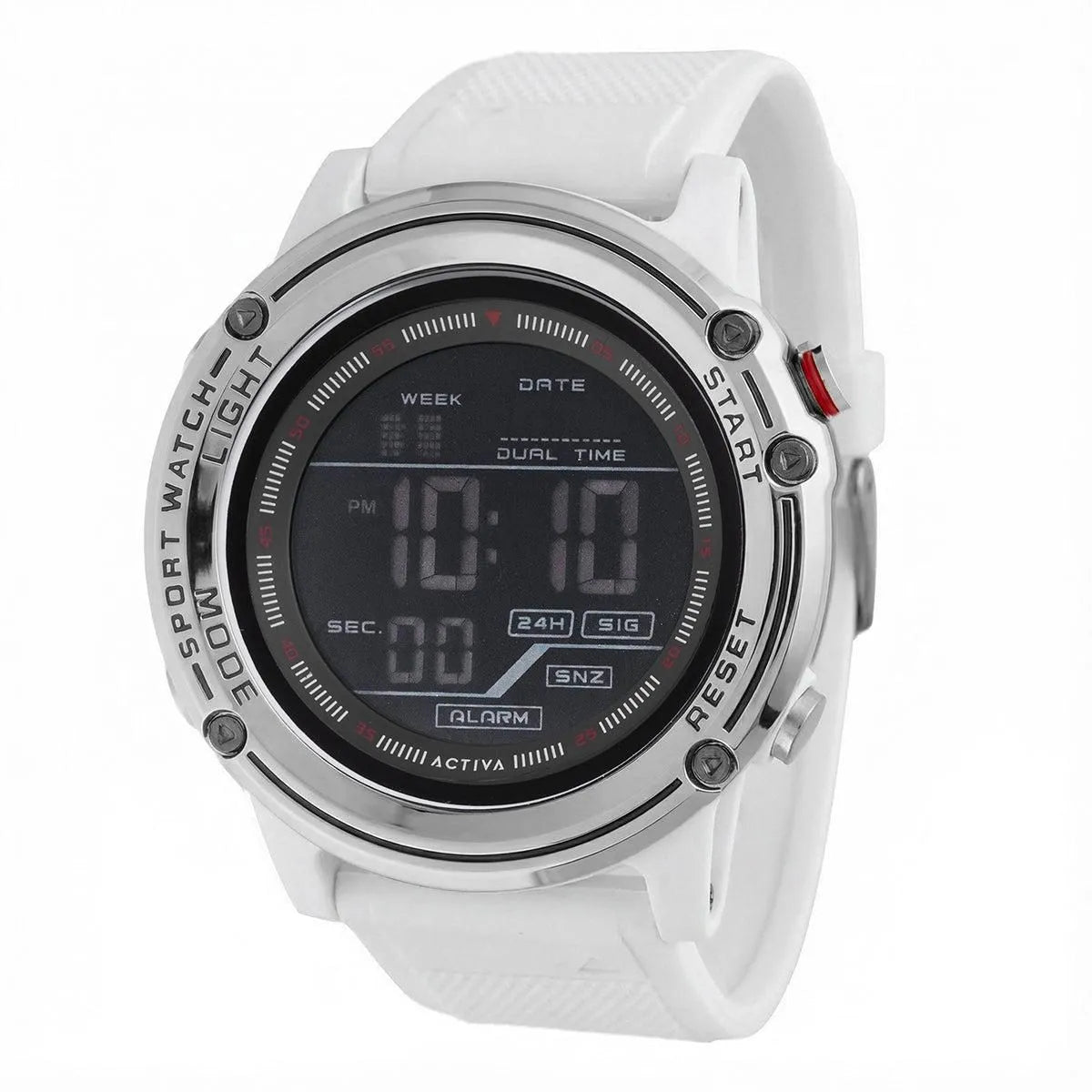 Activa Voyager of Time X Invicta Men's Digital Watch 52mm White ACW8125-008